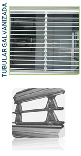 Cortina Metálica Tubular Galvanizada