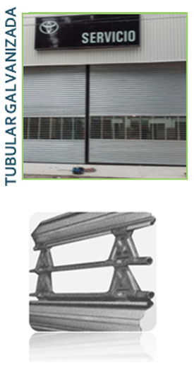 Cortina Metálica Tubular Galvanizada